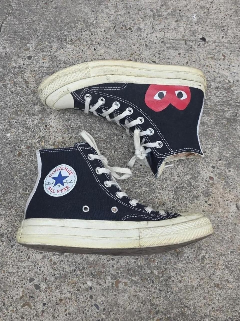 Comme Des Garcons Converse Chuck Taylor Red Heart Size 7 women's